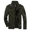Spring And Autumn Jacket Men's Military Cotton Jacket Plus Size