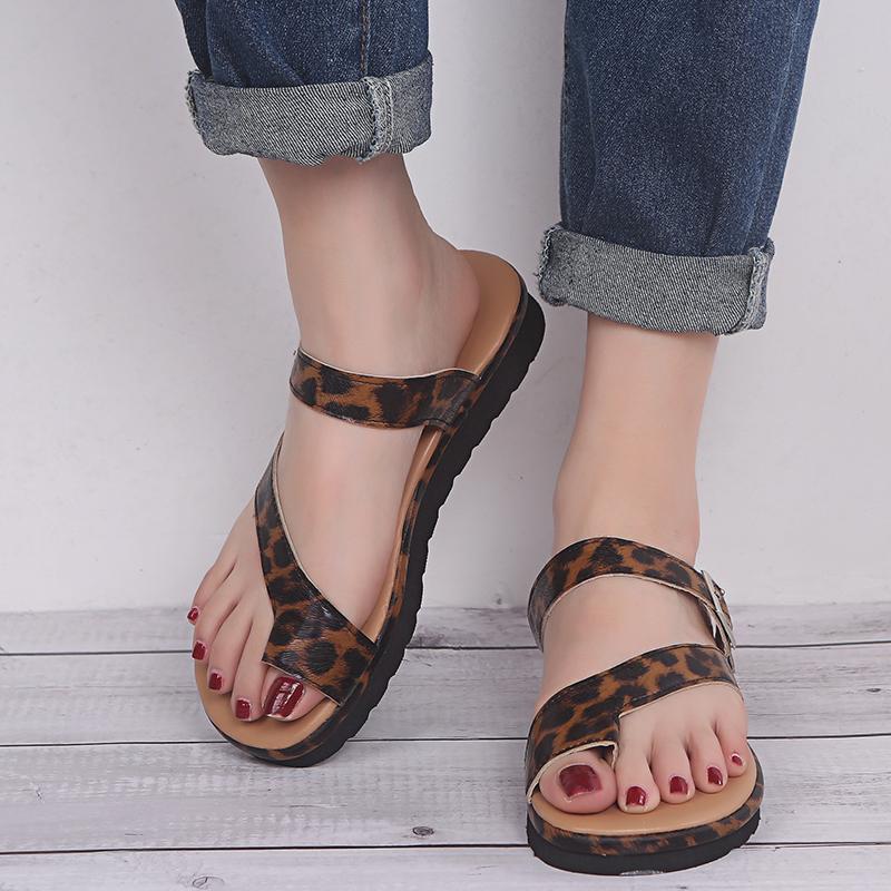 Большие размеры 35-43 Женские шлепанцы Леопардовые женские тапочки Оранжевые шлепанцы Туфли на платформе Мюли chaussures femme zapatos mujer tyu78