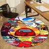 Among Us Pattern Round Rug, Indoor/Outdoor Mat, for Picnic, Gameroom, Bedroom, Office, Living Room, Home Decor Carpet, Birthday Gift