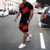 3D Print Men's Tracksuit O-neck Summer Tops and Shorts Sets Two Piece Jogger Outfit Fashion Man Clothing Set Clothes for Men