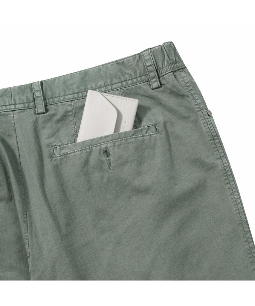 BRENTWOOD [Selection] Однотонные брюки, окрашенные в готовом виде Brpam26811Grx