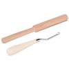 2pcs Yarn Cutter Latch Hook Tool Wooden Handle Thread Cutter Set Rug Hooking Kit  For Beginners