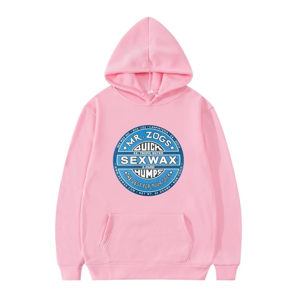 2026 New Men’s Trendy Pullover Hoodie – Street-Style Unisex Design, Featuring “Sex Wax / Mr. Zog's Surf” Graphic