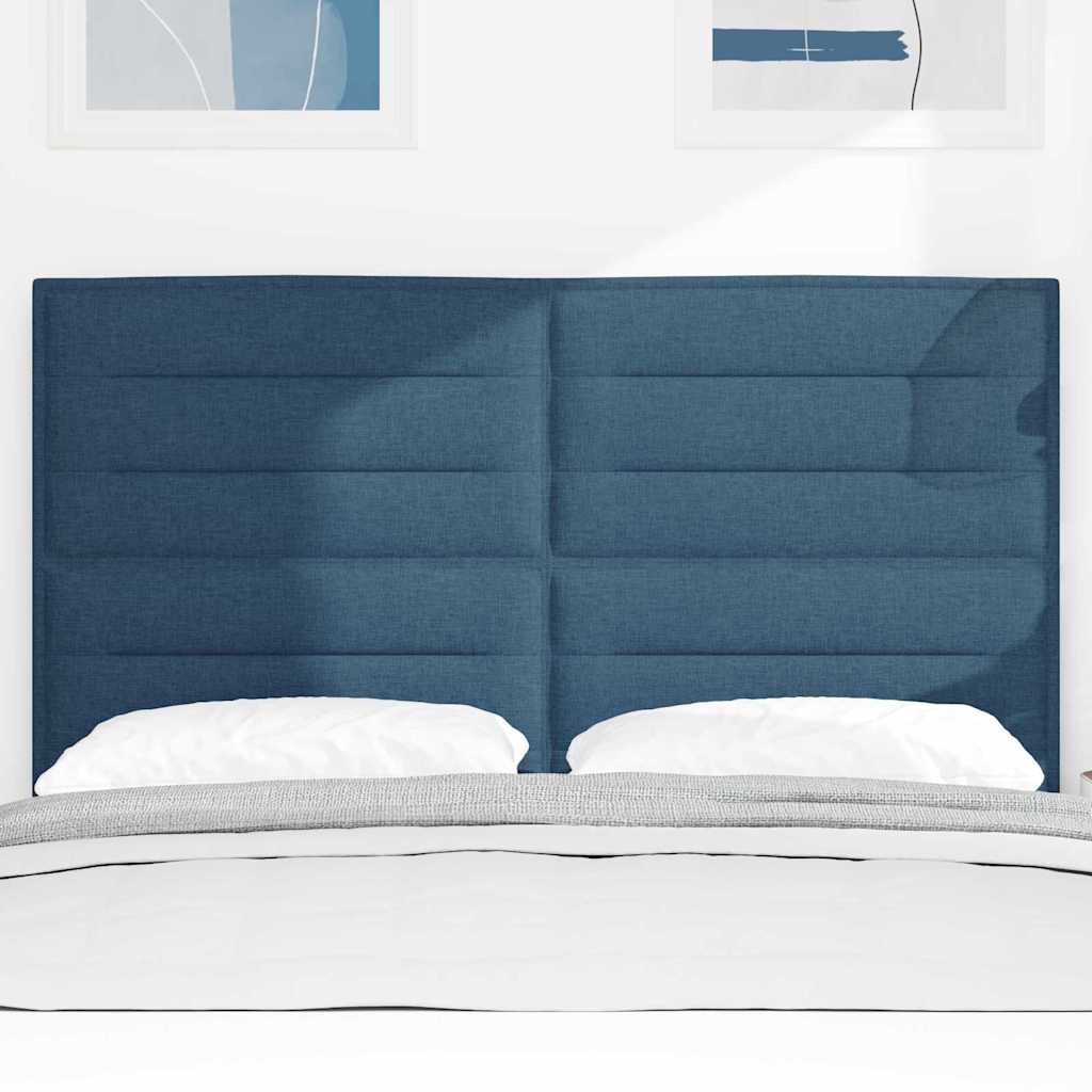 Headboard Blue 160 cm Fabric