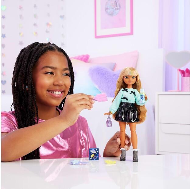 Кукла Barbie Dream Besties Зия Модная кукла с волнистыми каштановыми волосами и аксессуарами