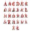 Christmas Letters Pendant A To Z Hanging Xmas Alphabet Ornament Acrylic Snowman