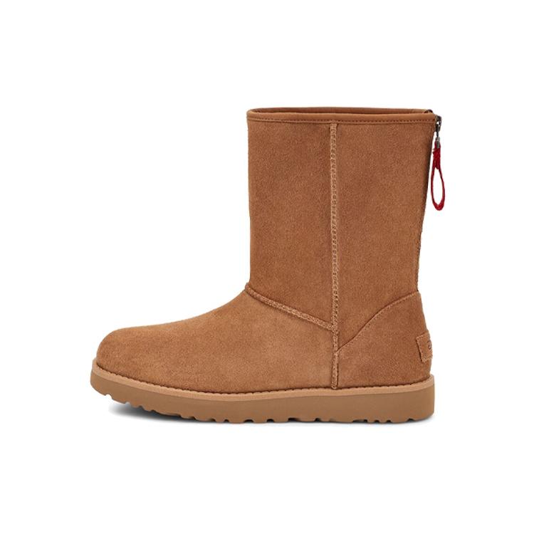 UGG W Classic Short Logo Zip Женская 1122672-CHE