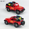 60 шт. X017 внедорожный пожарный патрульный автомобиль строительные блоки детские игрушки
