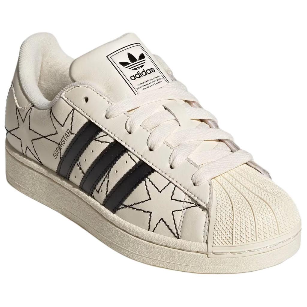 Adidas Кроссовки Superstar II Женские Белый с Черным Ядром Черно-Белый Core-Black Cream-White IH4123