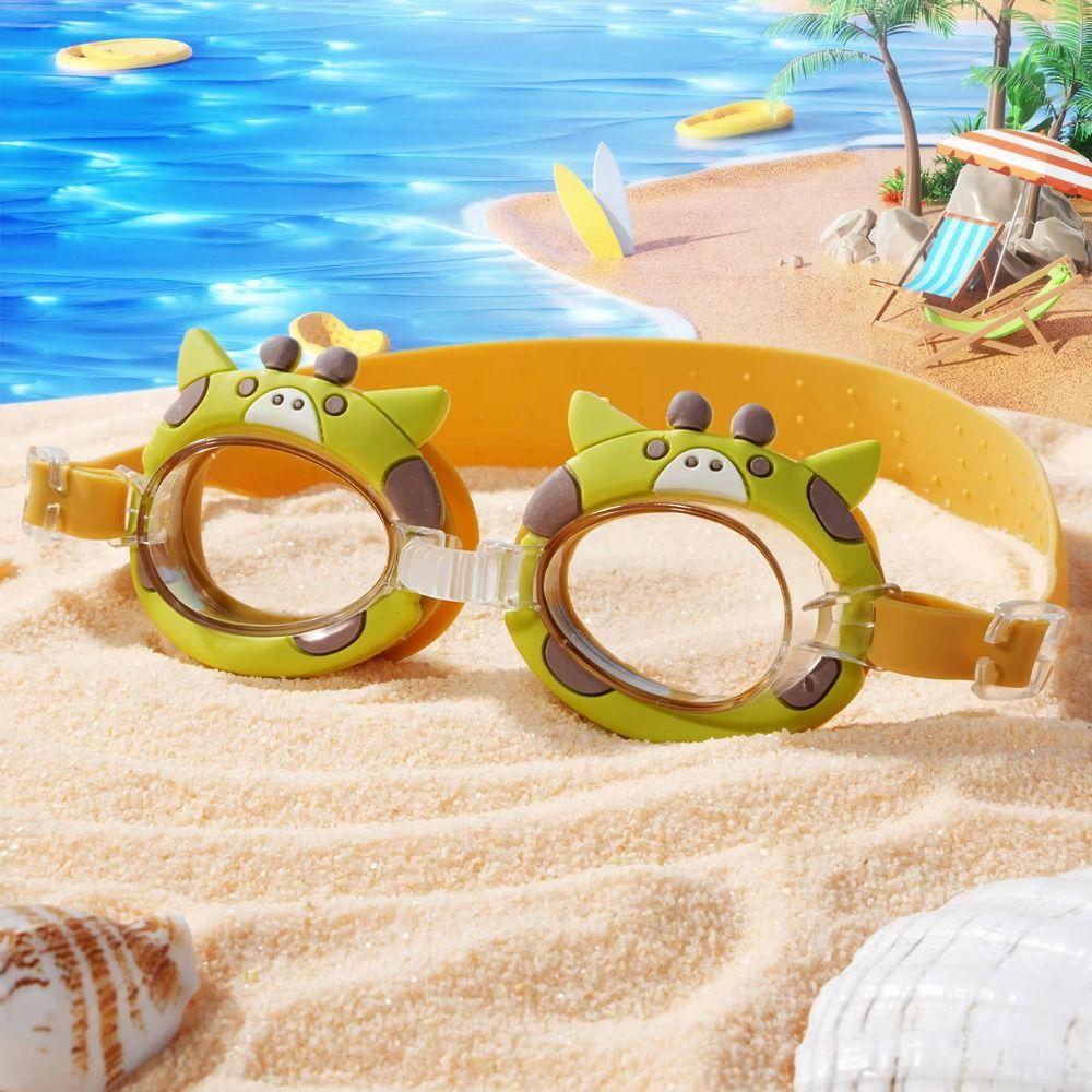 Cartoon Animal Kid Swimming Goggles Anti Little Bear Swimming Goggles Children's Swimwear