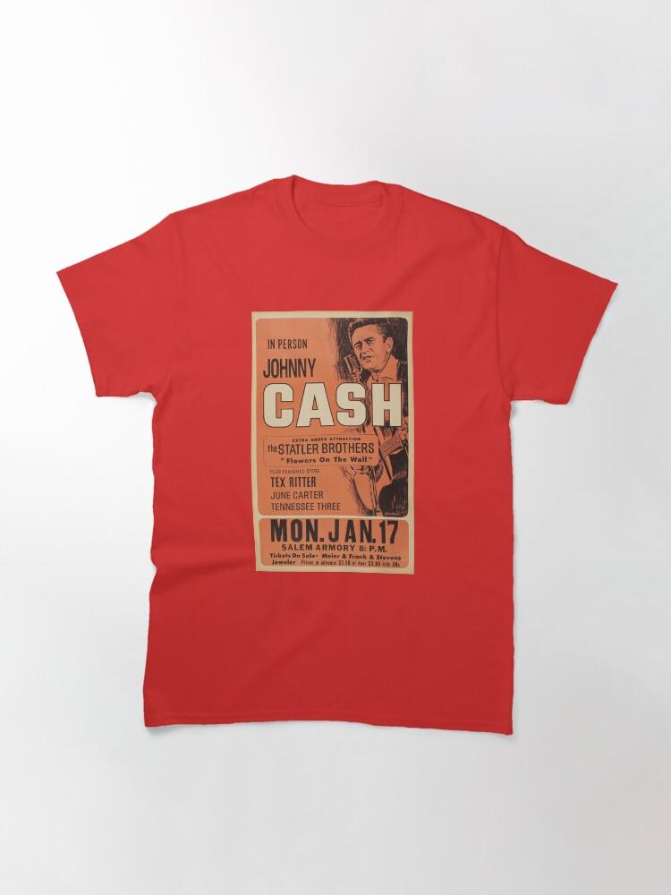 June Carter Cash Vintage Vintage Johnny Cash And The Tennessee Three Concert Poster Classic T-Shirt