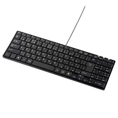 Sanwa Supply Проводная тонкая клавиатура Quiet Key USB A Connection Японская раскладка 102 клавиши Pantograph SKB-SL19BK