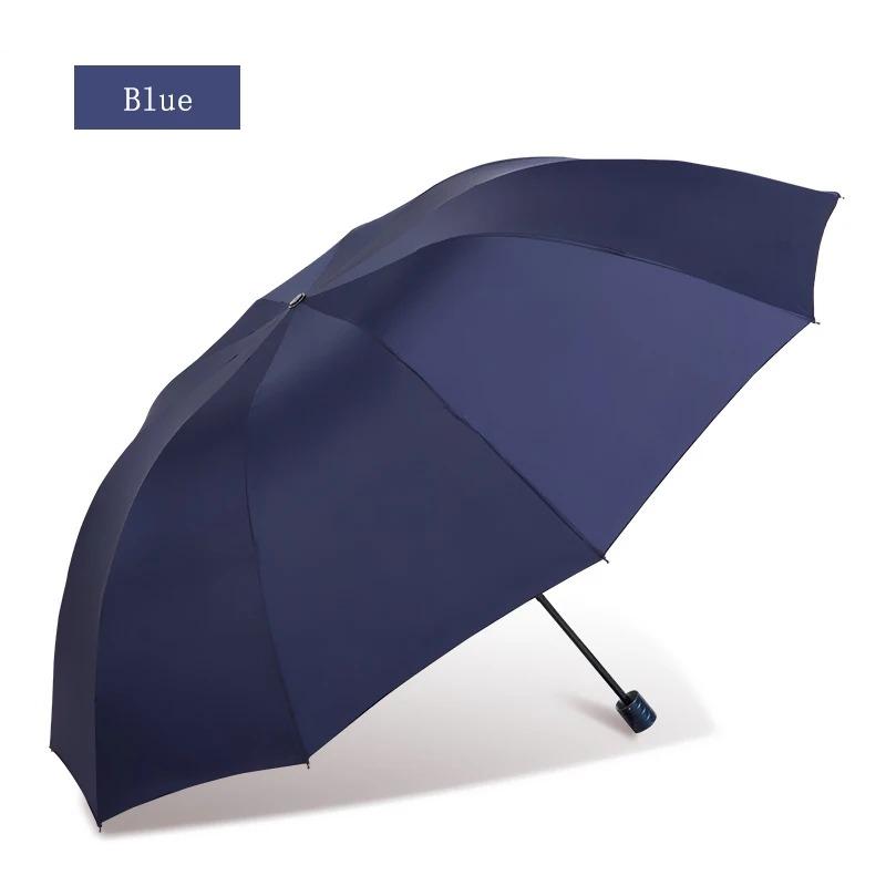 Oversized Dual-Purpose Rain Umbrella Double Three-Person Folding Sun Protection Umbrella