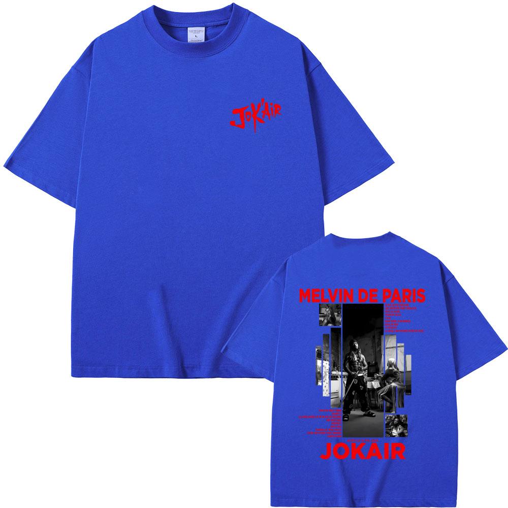 Rapper Jokair Melvin De Paris Graphic Tshirt Men Women Hip Hop Fashion Pop Music Short Sleeve Tshirts Casual Vintage T Shirts