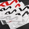 AABJA1 13cm 15cm 17.1cm 21.1cm Car Letter Front Head Hood Bonnet Emblem Rear Tail Bumper Trunk Sticker Badge Styling For KIA KN K5 K6