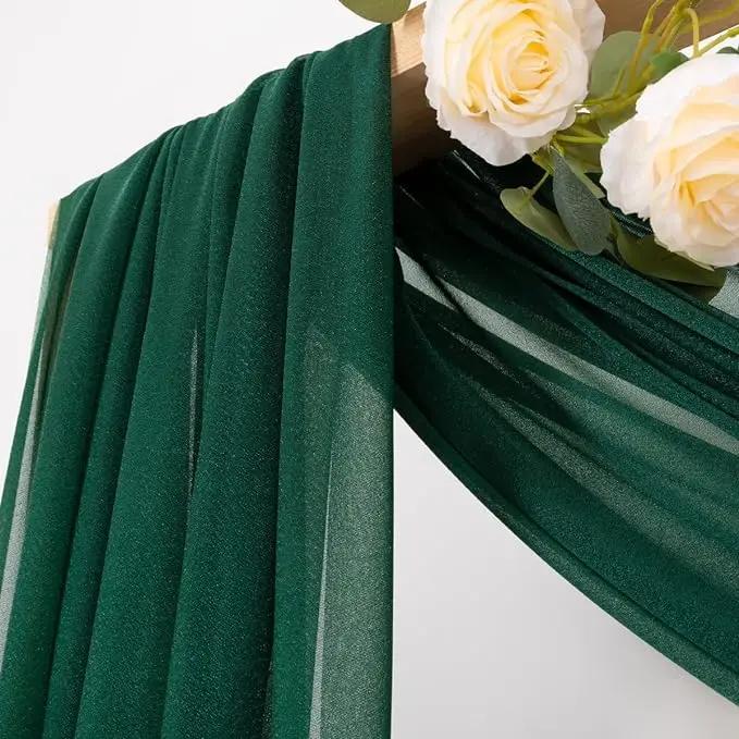 Комплект из 3 предметов: свадебная арка, драпировка, ткань, прозрачный шифон, тюль, занавеска, драпировка, фон, праздничные атрибуты, домашняя драпировка, церемония, украшение