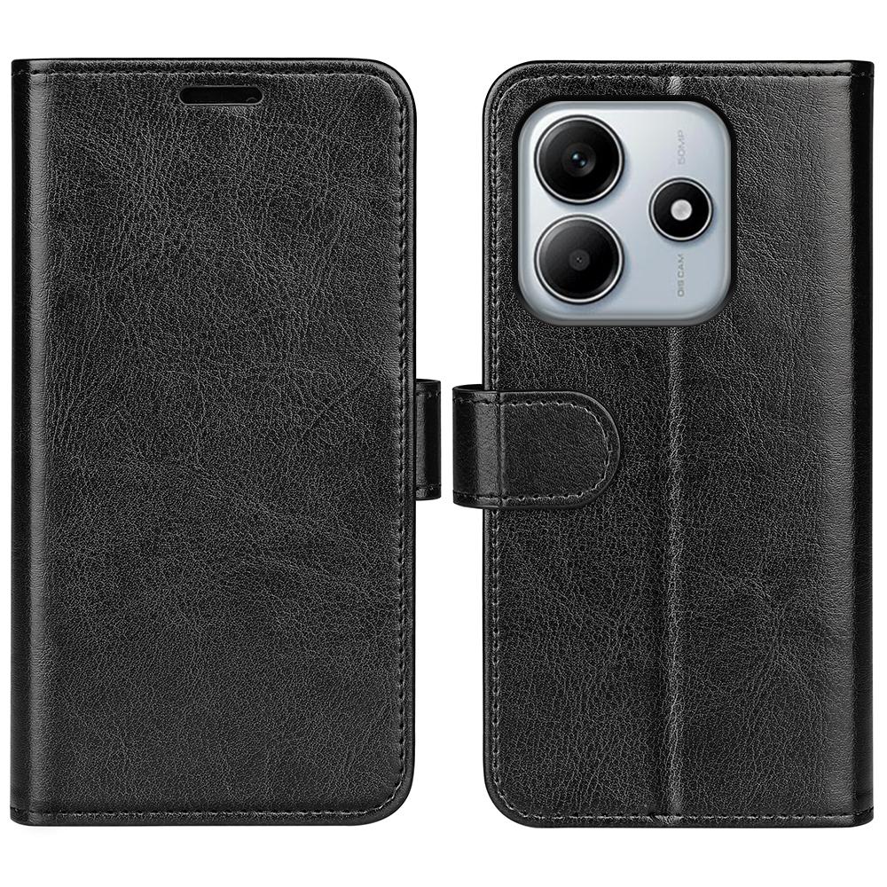 Для Xiaomi Redmi Note 14 5G Чехол-бумажник Текстура Crazy Horse Подставка Кожаная Крышка Телефона