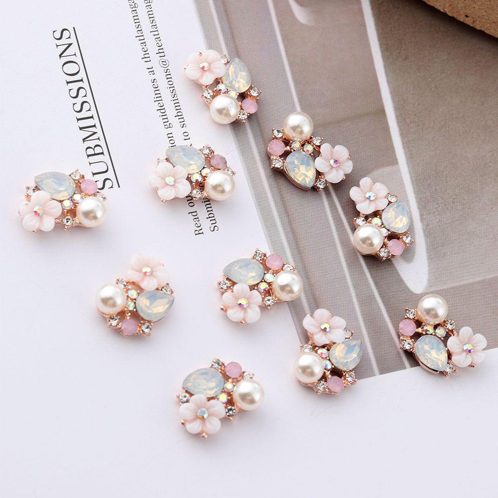 Clothing Decoration Apparel Garment Buckle Pearl Hairpin Rhinestone Button Flower Buttons