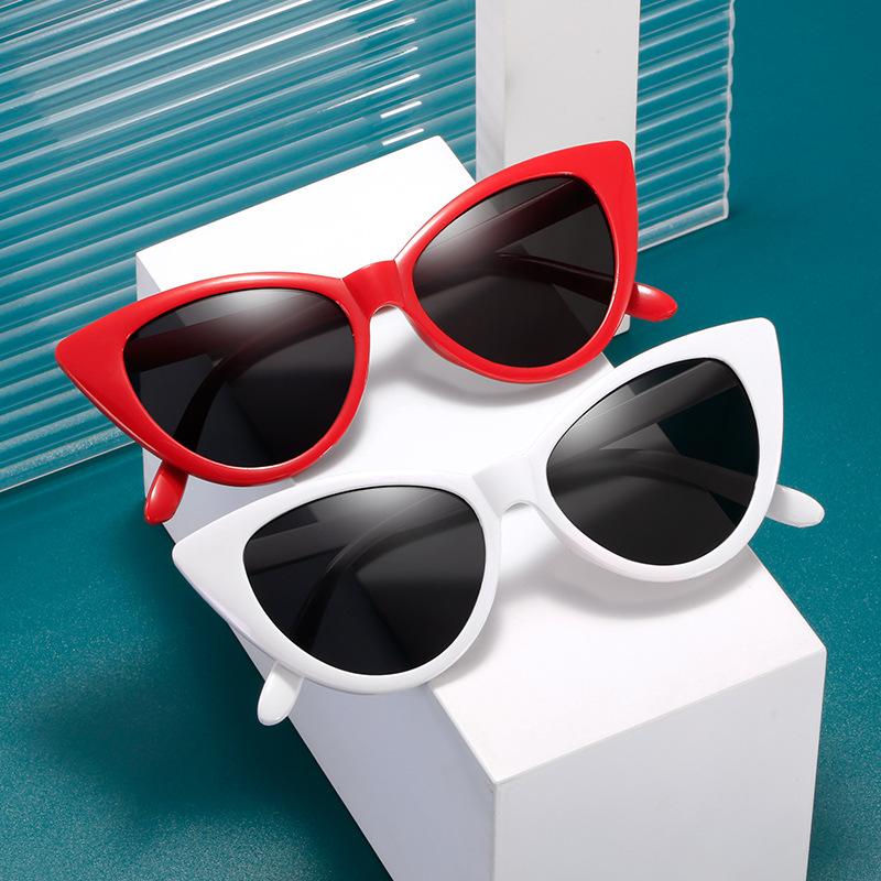 Fashion Women Sunglasses Plastic Cat Eye Brand Designer Vintage Retro Female Sun Glasses UV400