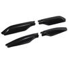 4Pcs Glossy Black Roof Rack Rail End Cover Cap Repair For Toyota Prado 2010-2018
