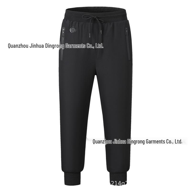 Мужские и женские хлопковые брюки с подогревом – 8 зон с регулируемой температурой, холодостойкие, толстые длинные брюки с манжетами.