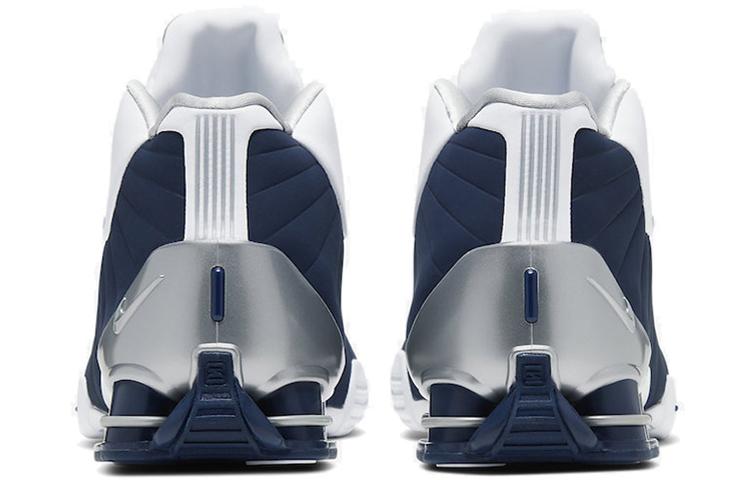 Nike Shox BB4 Белый Серебристый Темно-синий AT7843-100