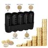 Transparent Plastic Coin Storage Box, European Coin Dispenser, High-Quality Coin Storage Box, Coin Storage Box, Money Box