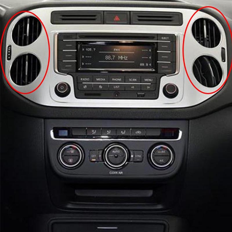 Крышка воздухозаборника для Vw Tiguan 2010-2017 салон автомобиля кондиционер вентиляционные отверстия решетка автомобильный кондиционер вентиляционные отверстия решетка циркуляции воздуха крышка