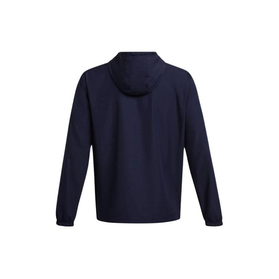 Under Armour Спортивная куртка с капюшоном и принтом в виде букв на молнии, мужская куртка темно-синего цвета 1361621-410