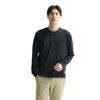 Merino Wool 365 Crew Long Durable Temperature and Humidity XL T-Shirt, Neck, U-Neck, Sleeve, Unisex, Quick-Drying, Deodorizing, Control, Black,