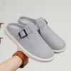 Big Size 47 Luxury Men Half Slippers Sandals Comfortable Breathable Canvas Casual Shoes Men Fashion Sneakers Leisure Men Slippers Slides Footwear Male