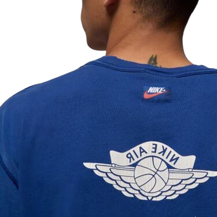 Jordan Air SS25 Rare WSH SS Crew Fashion Comfortable Versatile Soft Short Sleeve T-Shirt Men T-Shirts Blue IB3131485