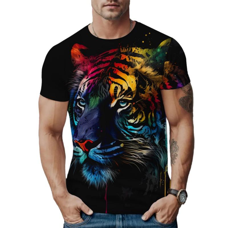 Летняя новая мужская футболка с 3D-принтом черепа, модная футболка с короткими рукавами