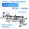 ZONESUN ZS-YT1 Liquid Filling Machine Pneumatic Piston Pump Bottle Filler for Shampoo Gel Water Wine Vinegar Coffee Oil Drink