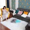 White Long Hair Carpet Artificial Fur Living Room Fluffy Rug Bedroom Bedside Fluffy Warm Cushion Bay Window Decoration Floor Mat
