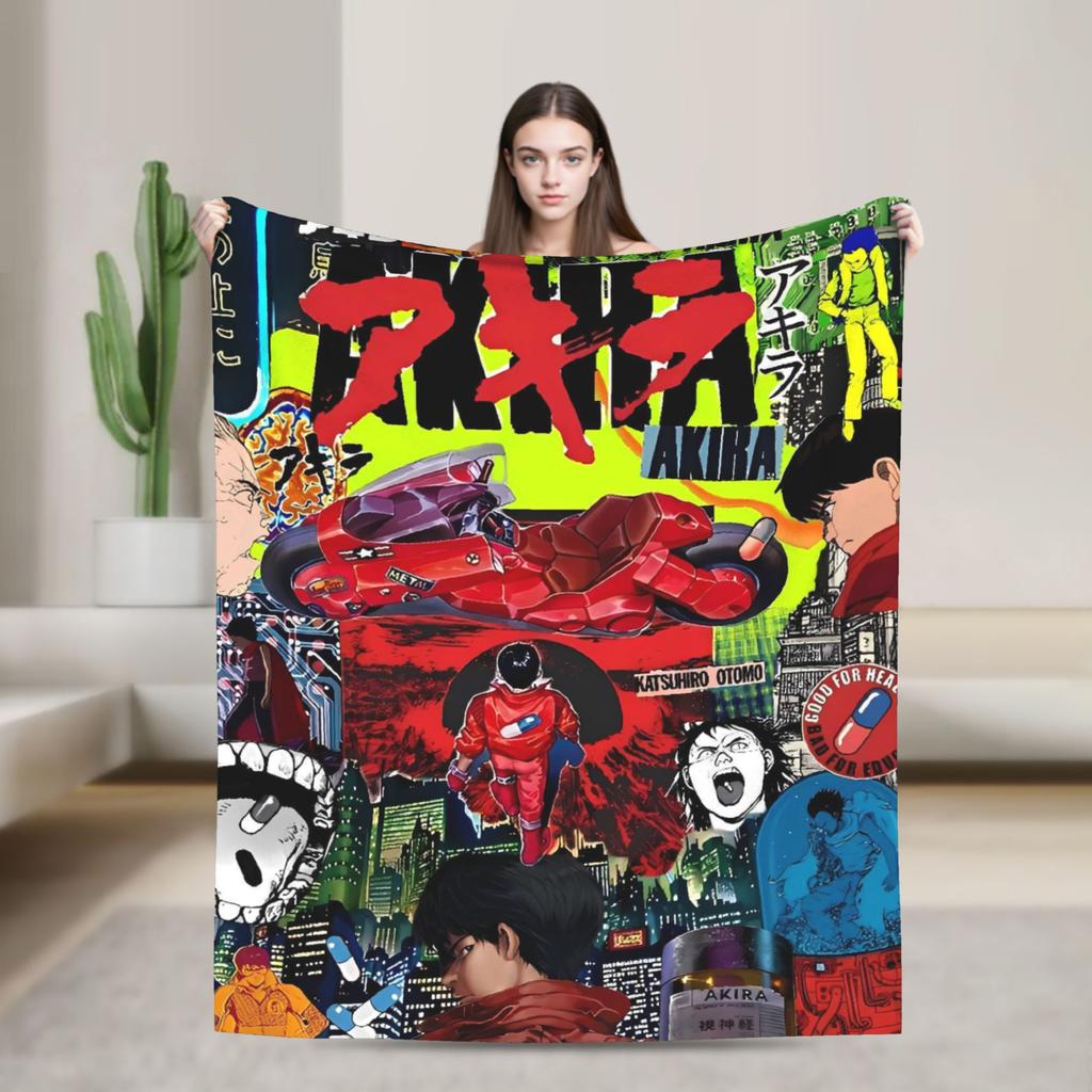 Японский аниме-фильм Акира Одеяла Качество Супер Теплое Плед Зима Путешествия Диван Кресло Диван Кровать Модное Покрывало