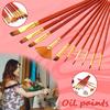 10pcs Paint Brushes Set Artist for Acrylic Watercolor Oil Painting