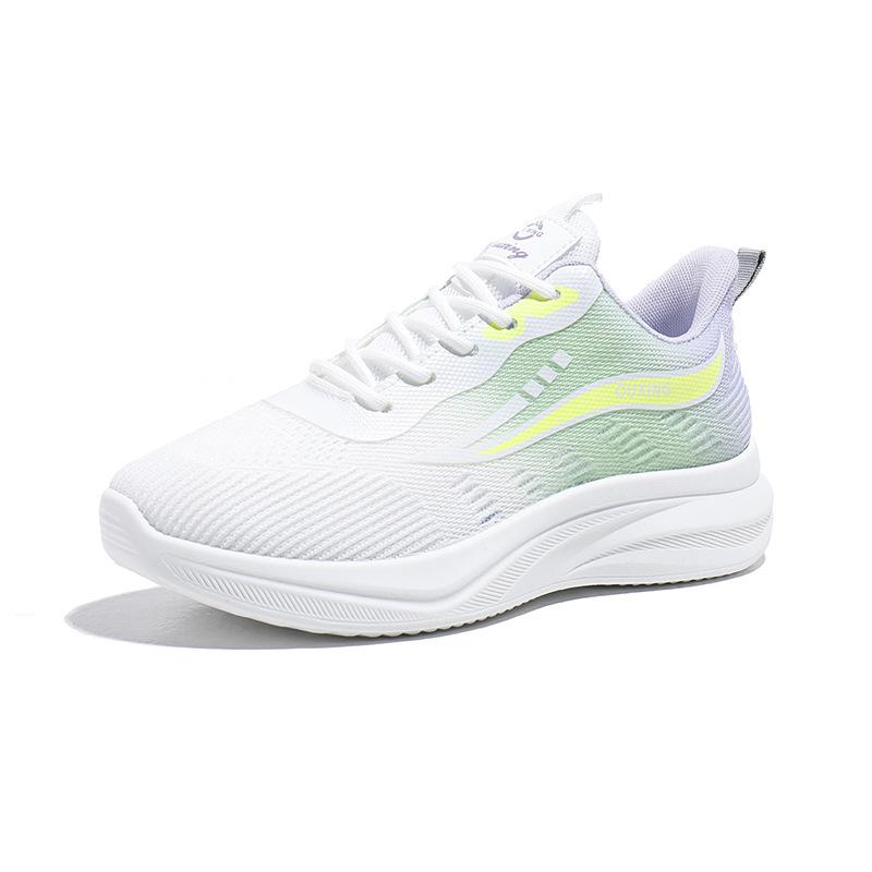 Весна 2025 года, новая корейская версия, дышащая женская обувь с плетением из мух, спортивная обувь для студентов, повседневная обувь FZ6602