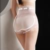 Высокая талия кружевные бесшовные трусы лист утягивающие трусы эластичное корректирующее белье для живота женское