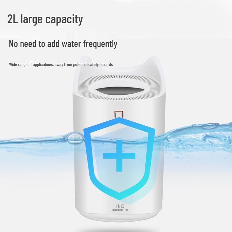 2л Бесшумный ночник Аромадиффузор-увлажнитель для дома и офиса