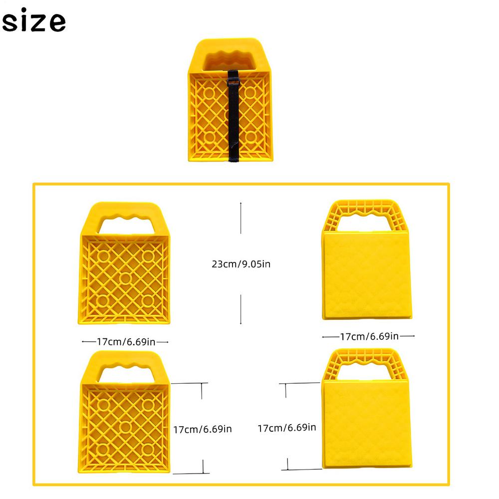 RV Jack Pads Car Jack Pad Set of 4 Anti-Slip Multi-Angle RV Leveling Support Equipment for Parking Road Trip Beach Pool