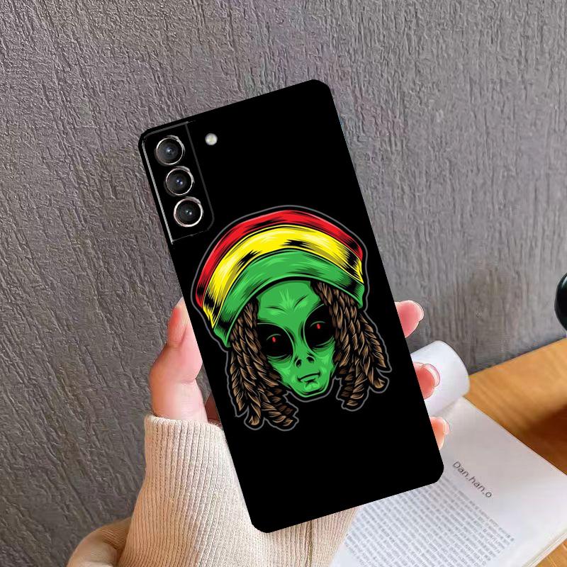 Мультяшный инопланетянин НЛО Мягкий чехол для Samsung Galaxy S20 FE S21 S22 S23 Ultra Note 20 S8 S9 S10 Note 10 Plus Чехол