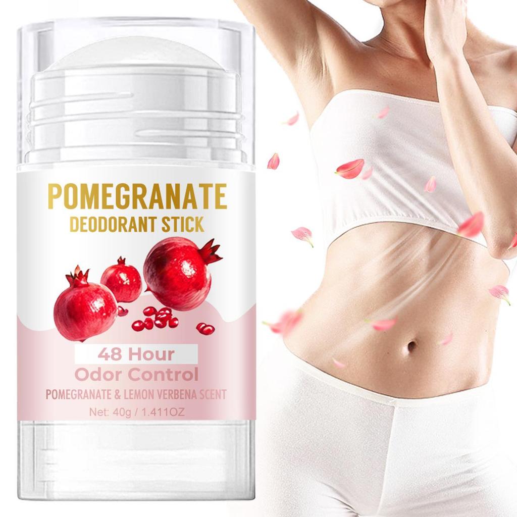 Дезодорирующий стик-выкрутка с гранатом, антиперспирант, освежающий и предотвращающий неприятные запахи.