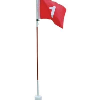 Drapeau de Practice LONGRIDGE avec Hole - Rouge - Golf