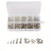 320Pcs Stainless Steel SS304 Screws An Head Screws Nuts Bolts Assortment Kit M2 M2.5 M3 M4 M5 Metic Nut And Bolt Assortment
