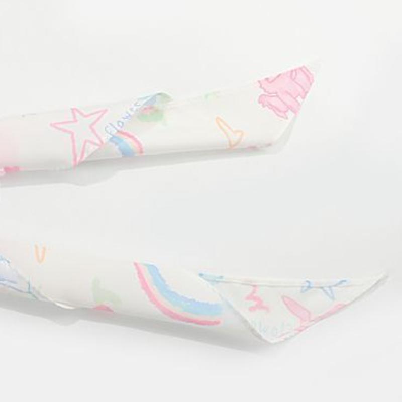 Rainbow Headscarf Dopamine Girls Wear Scarf Aesthetic Accessories Triangular Headscarf Graffiti Printed Scarves Sweet Cool Scarf