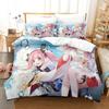 3D Print Azur Lane Bedding Set,Duvet Cover Comforter Bed Set Quilt Cover Pillowcase,King Queen Twin Size Boys Girls Adultse