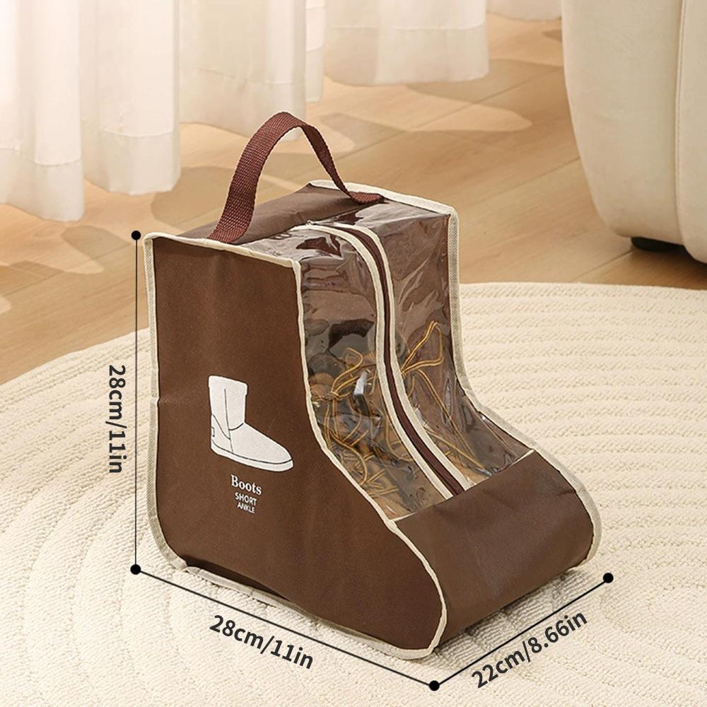 1pc/3pcs/5pcs Shoe Dust-Proof Bag, Travel Transparent Dust-Proof Shoe Cover, Large-Capacity Waterproof Portable Boot Storage Bag
