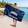 Dallas Cowboys Customized Name Text Beach Towel, Soft Absorbent Towel Beach Pool Travel Personal Gift
