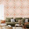 Hippie wallpaper background white and peach for living room and bedroom 50x1000